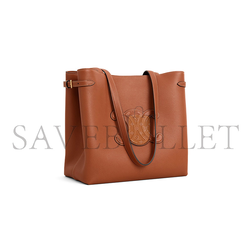 Ce**e medium cabas anaÏs cuir triomphe in grained calfskin 121733eny.04lu (54*29.5*15cm)